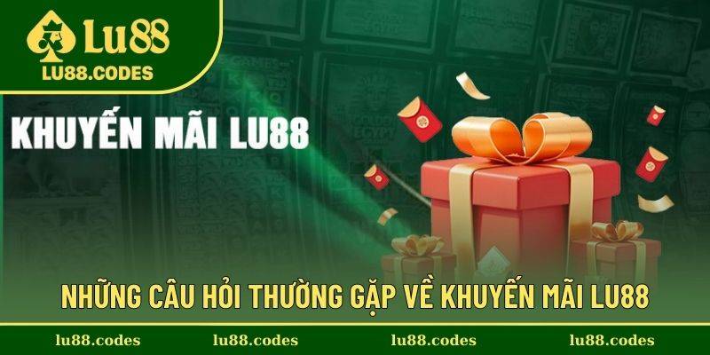 Các câu hỏi về hình thức khuyến mãi Lu88
