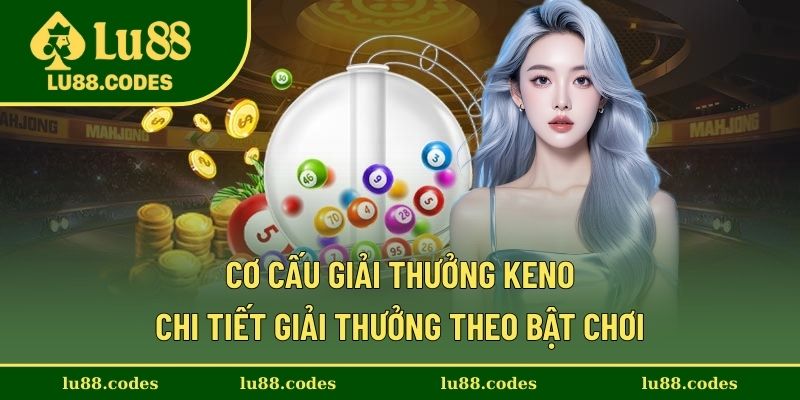 Cơ cấu giải thưởng Keno